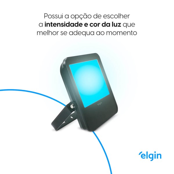 Encontraproduto.com.br - Refletor Elgin LED Inteligente 50W RGBW (MP)
