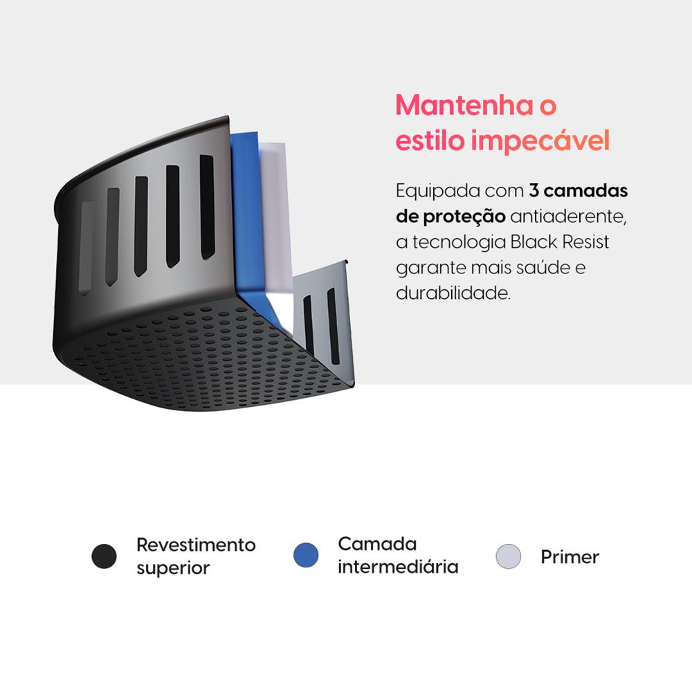Encontraproduto.com.br - Fritadeira Elétrica 8 Litros Chrome Fry 1900W 220V Preto/Inox AFC8 Elgin