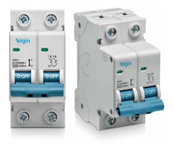 Mini Disjuntor Bipolar 25A Elgin