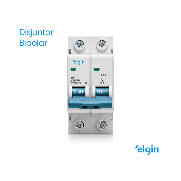 Encontraproduto.com.br - Mini Disjuntor Bipolar 63A Elgin