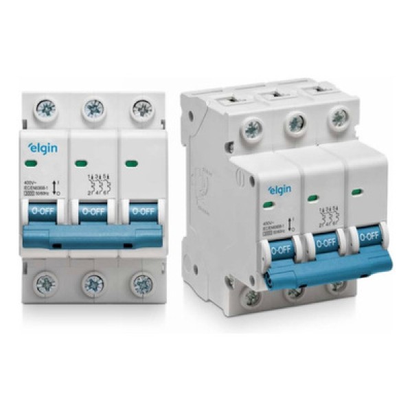 Encontraproduto.com.br - Mini Disjuntor Elgin 3 Polos 16A (MP)