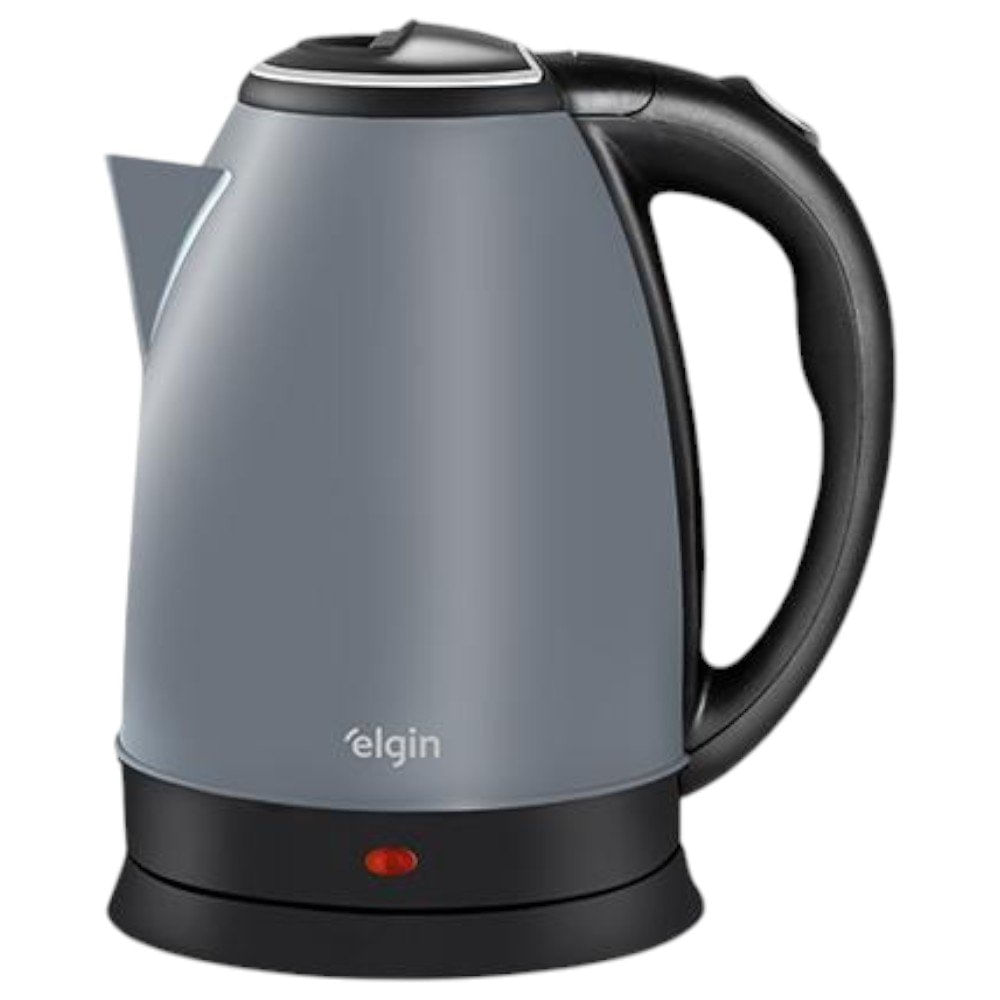 Chaleira Elétrica 127V Elgin Lunar Garrafa Jarra 1,8L Sem Fio com Desligamento Automático Cinza