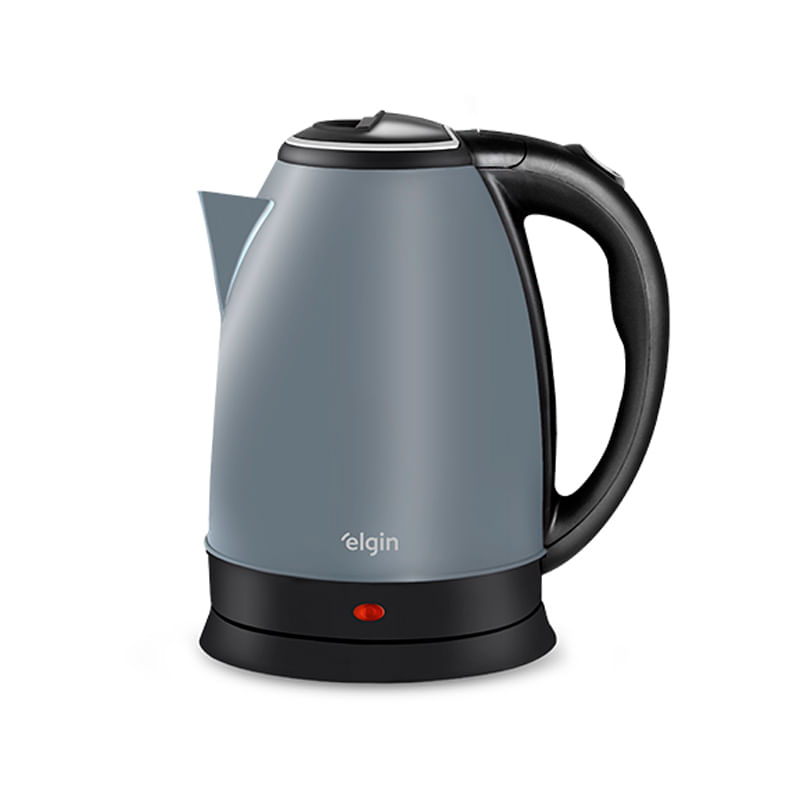 Encontraproduto.com.br - Chaleira Elétrica 127V Elgin Lunar Garrafa Jarra 1,8L Sem Fio com Desligamento Automático Cinza