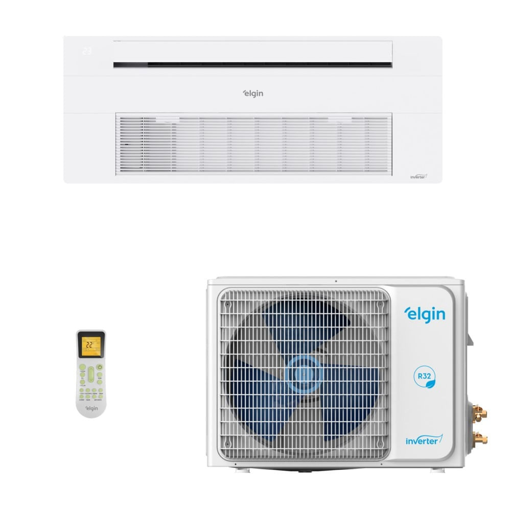 Encontraproduto.com.br - Ar Condicionado Split Cassete Elgin One Air 12000 BTU/h Quente e Frio Monofásico 45KOQE12C2CA – 220 Volts
