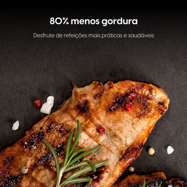 Encontraproduto.com.br - Fritadeira Air fryer Forno Style Oven Fry 10 Litros 110V 1.400W Grelha Removível com Painel Digital