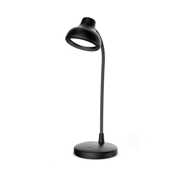 Luminária de Mesa Disco Touch Led - Preta USB