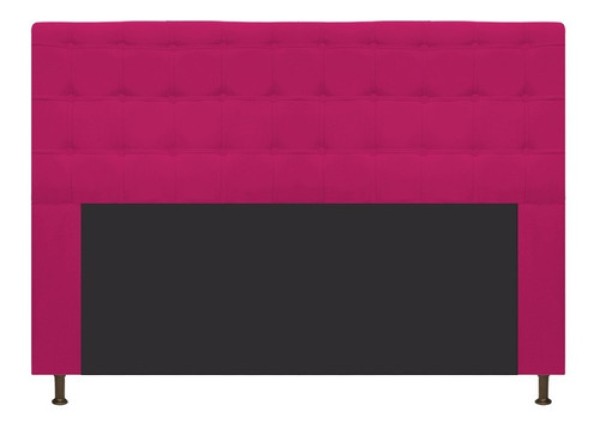 Cabeceira Estofada Dama 195 Cm King Size Com Botonê Pink
