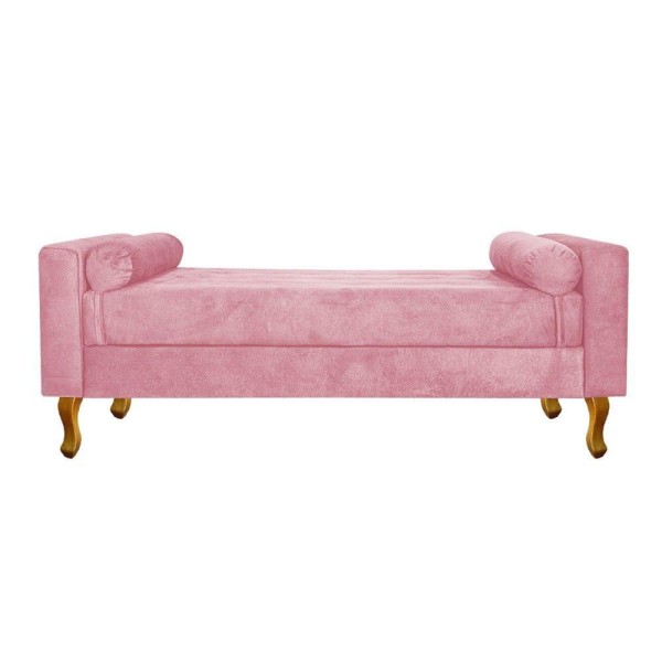 Recamier Félix Solteiro 100cm Rosa Bebê