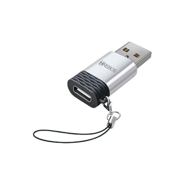 Adaptador Hrebos USB (macho) para Tipo-C (fêmea) OTG AD-209