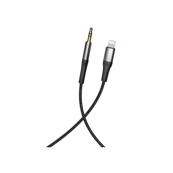 Cabo Auxiliar Hrebos Lightning para P2 - CB-701i Preto / Chumbo