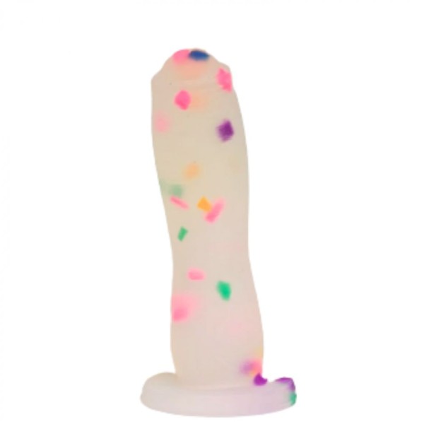 Encontraproduto.com.br - Dildo 15,5cm Colors Confetti - Lovetoys - Cor: Colorido