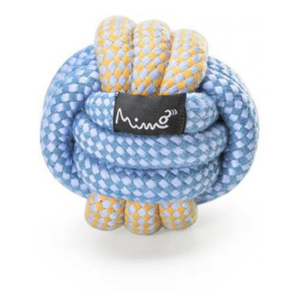 Encontraproduto.com.br - Brinquedo Para Pet Bolinha De Corda Tam. M Azul Mimo - PP102