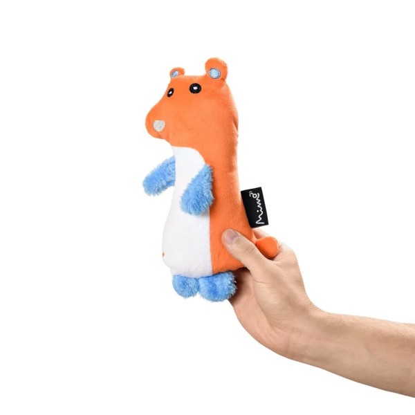 Encontraproduto.com.br - Brinquedo Para Pet Amiguinhos Animais Urso Com Buzininha Tam. Único Laranja - PP141