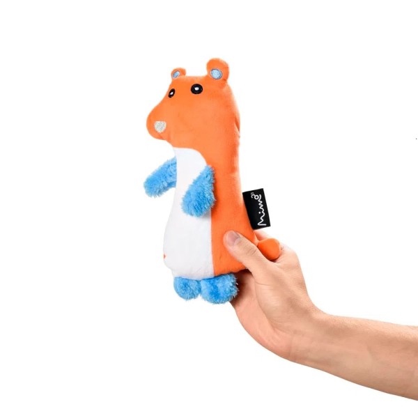 Encontraproduto.com.br - Brinquedo Para Pet Amiguinhos Animais Urso Com Buzininha Tam. Único Laranja - PP141
