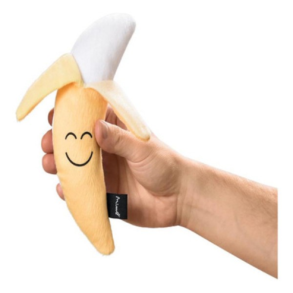Encontraproduto.com.br - Brinquedo De Pelúcia Para Pet Foodies Pelúcia Banana Com Catnip Para Gatos Tam. Único Mimo - PP153