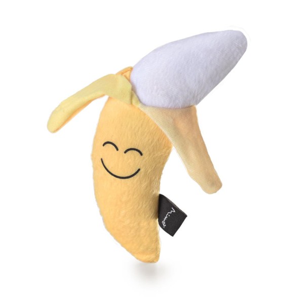 Encontraproduto.com.br - Brinquedo De Pelúcia Para Pet Foodies Pelúcia Banana Com Catnip Para Gatos Tam. Único Mimo - PP153
