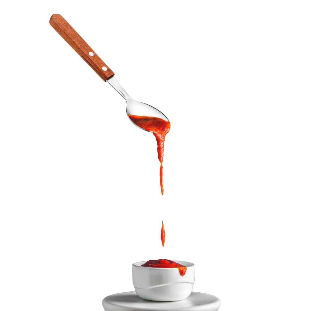 Encontraproduto.com.br - Colher de Mesa com Cabo de Madeira 3PCS Up Home - UD236