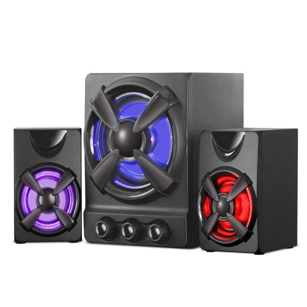 Encontraproduto.com.br - Caixa de Som 2.1 Gamer 30W RMS RGB Multilaser - SP952