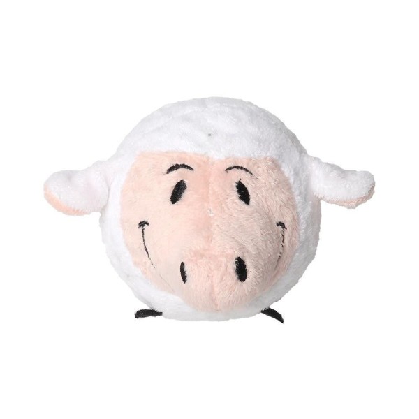 Encontraproduto.com.br - Brinquedo De Pelúcia Para Pet Amiguinhos Bolinha Plush Ovelha Interativo Com Buzininha Tam. Único - PP188