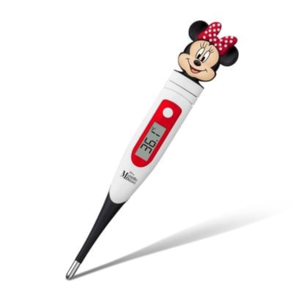 Encontraproduto.com.br - Termômetro Multilaser Minnie Ponta Flexível - Hc079 Branco