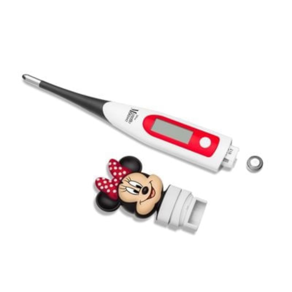 Encontraproduto.com.br - Termômetro Multilaser Minnie Ponta Flexível - Hc079 Branco
