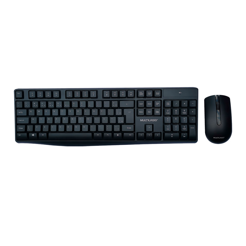 Encontraproduto.com.br - Teclado e Mouse sem Fio USB TC270 Multilaser