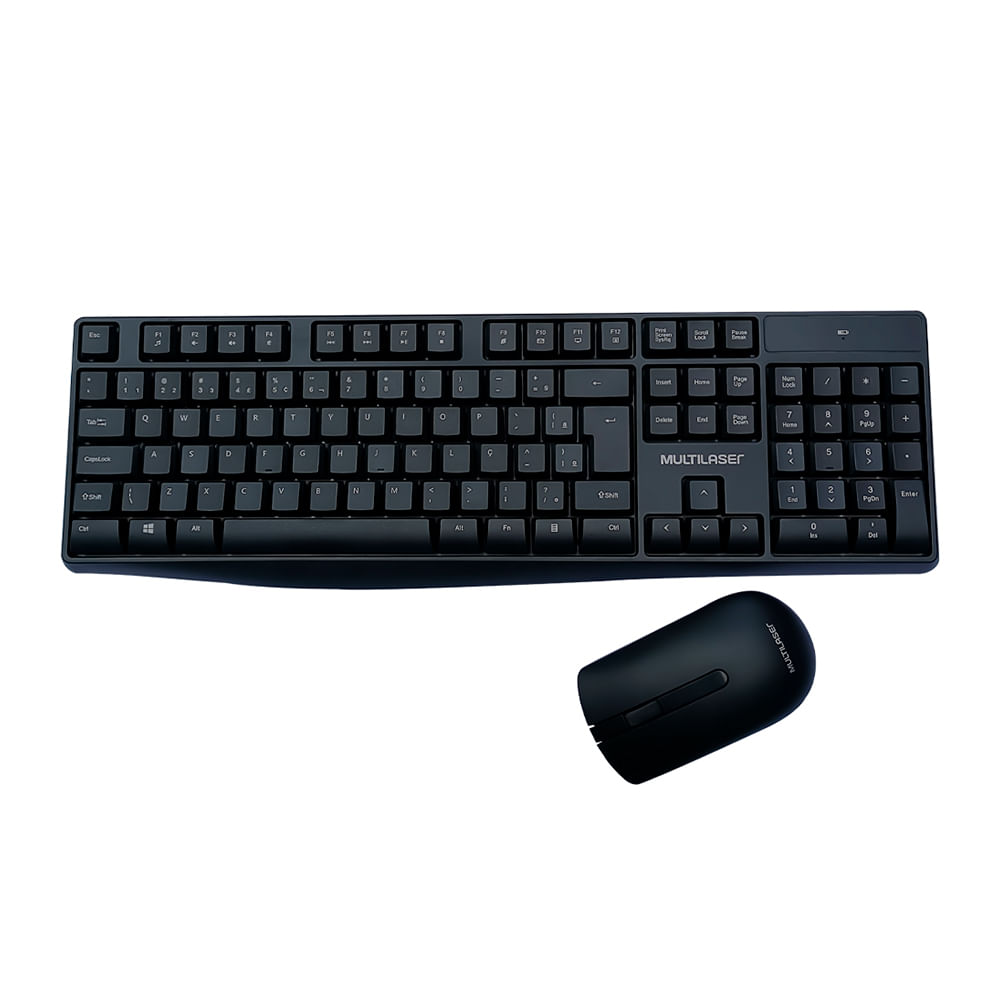 Encontraproduto.com.br - Teclado e Mouse sem Fio USB TC270 Multilaser