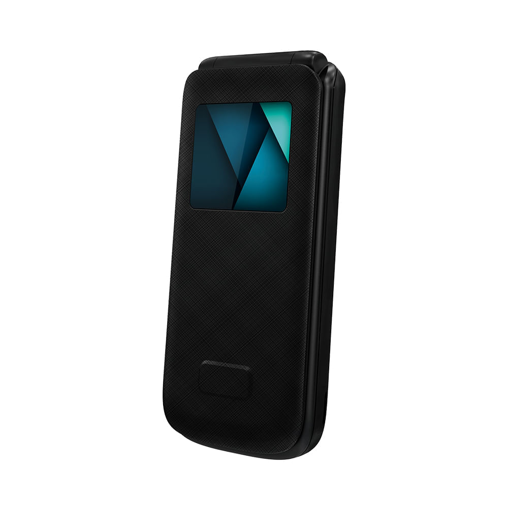 Encontraproduto.com.br - Celular Flip Vita Lite Dual Chip Rádio FM + MP3 + Bluetooth 2.1 Preto Multilaser - P9142