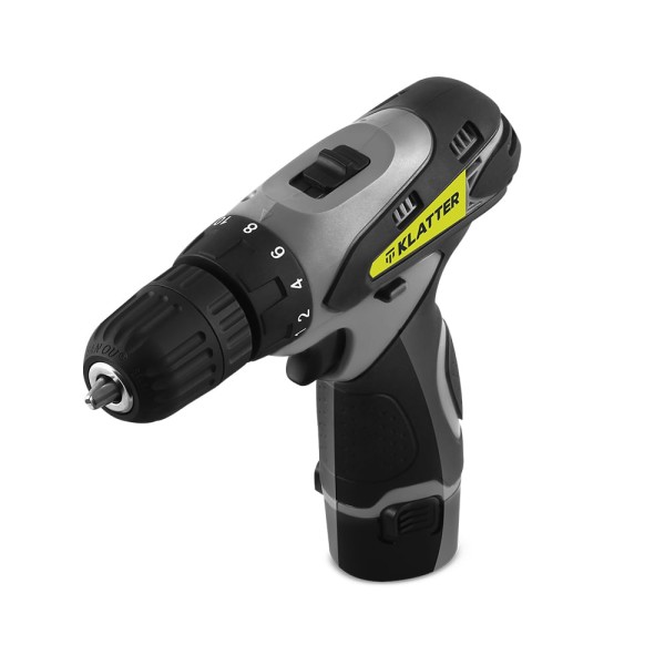 Encontraproduto.com.br - Parafusadeira Furadeira 12v Maleta com Ferramentas e Acessórios Klatter - MV073