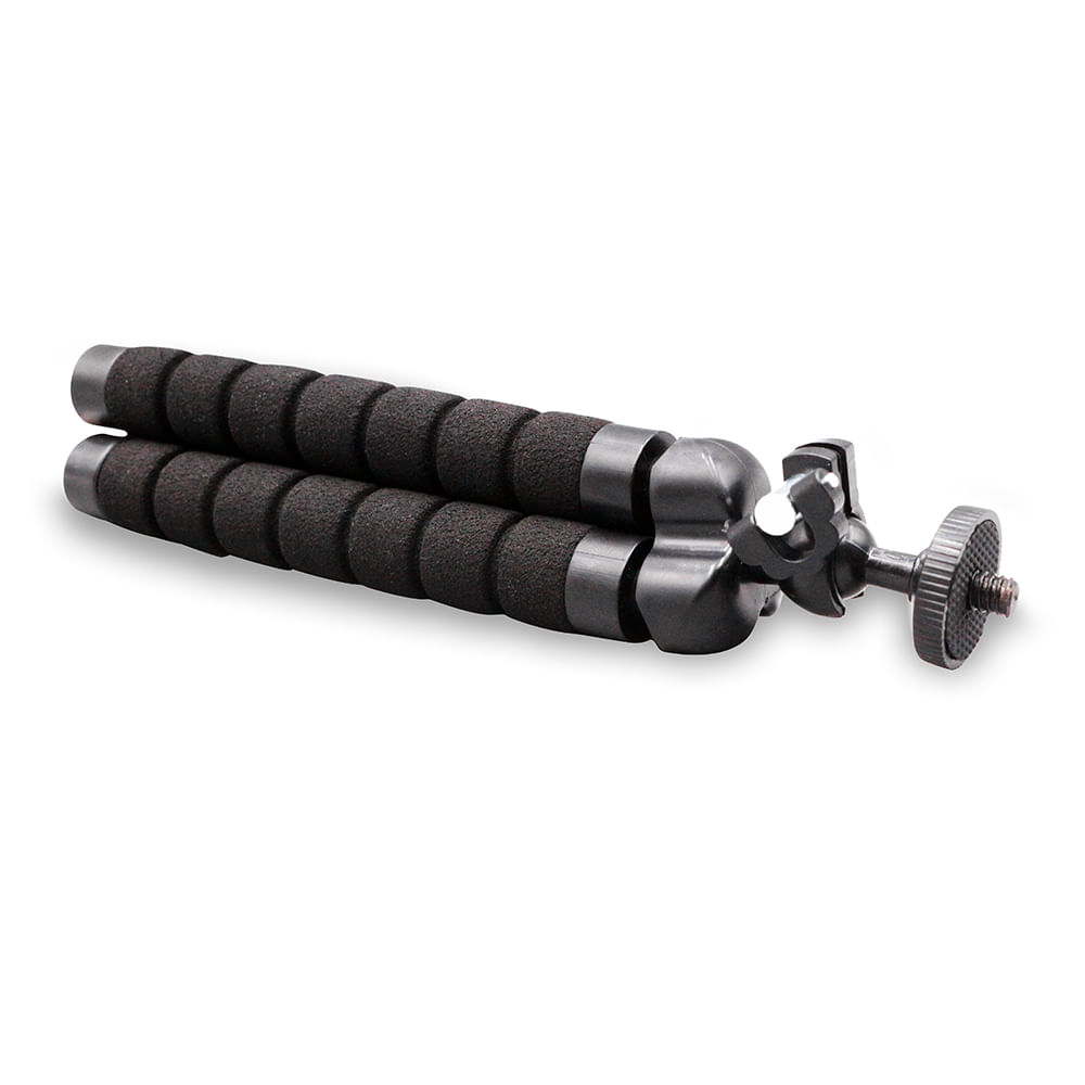 Encontraproduto.com.br - Tripe para Smartphone Multilaser Preto Parafuso 1/4 Pol. Universal - AC380
