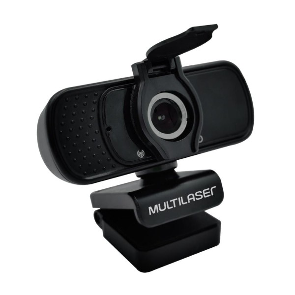 Encontraproduto.com.br - Webcam FULL HD 1080P com Tripé Noise Cancelling Microfone USB Preto WC055