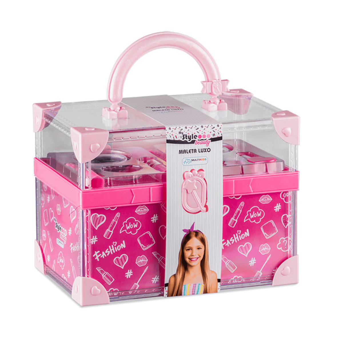 Encontraproduto.com.br - Maleta - Maquiagem Infantil My Style Beauty - MULTIKIDS