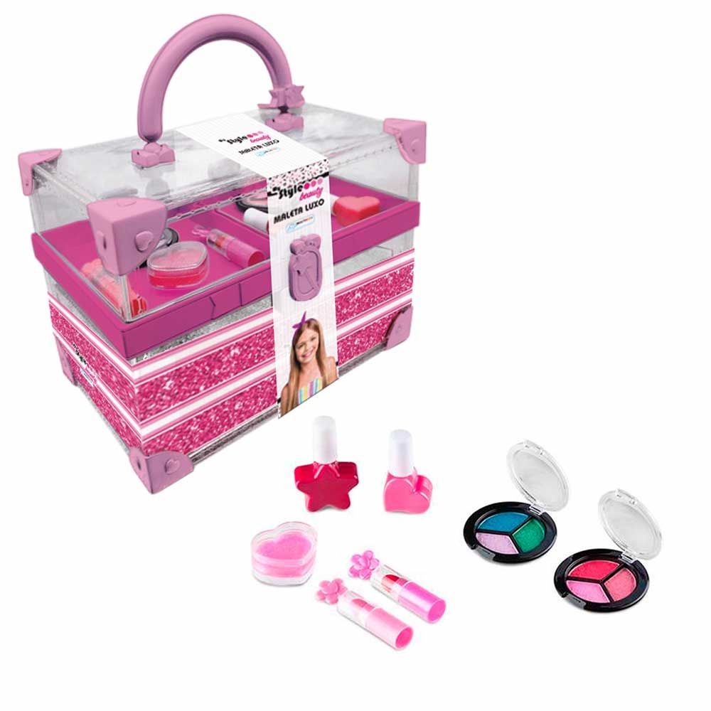 Encontraproduto.com.br - Maleta - Maquiagem Infantil My Style Beauty - MULTIKIDS