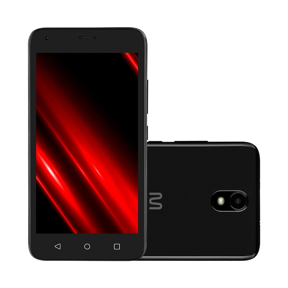 Encontraproduto.com.br - Smartphone Multilaser E Pro 4G 32GB Wi-Fi 5.0 pol. Dual Chip 1GB RAM Câmera 5MP + 5MP Android 11 (Go edition) Quad Core - Preto - P9150 P9150