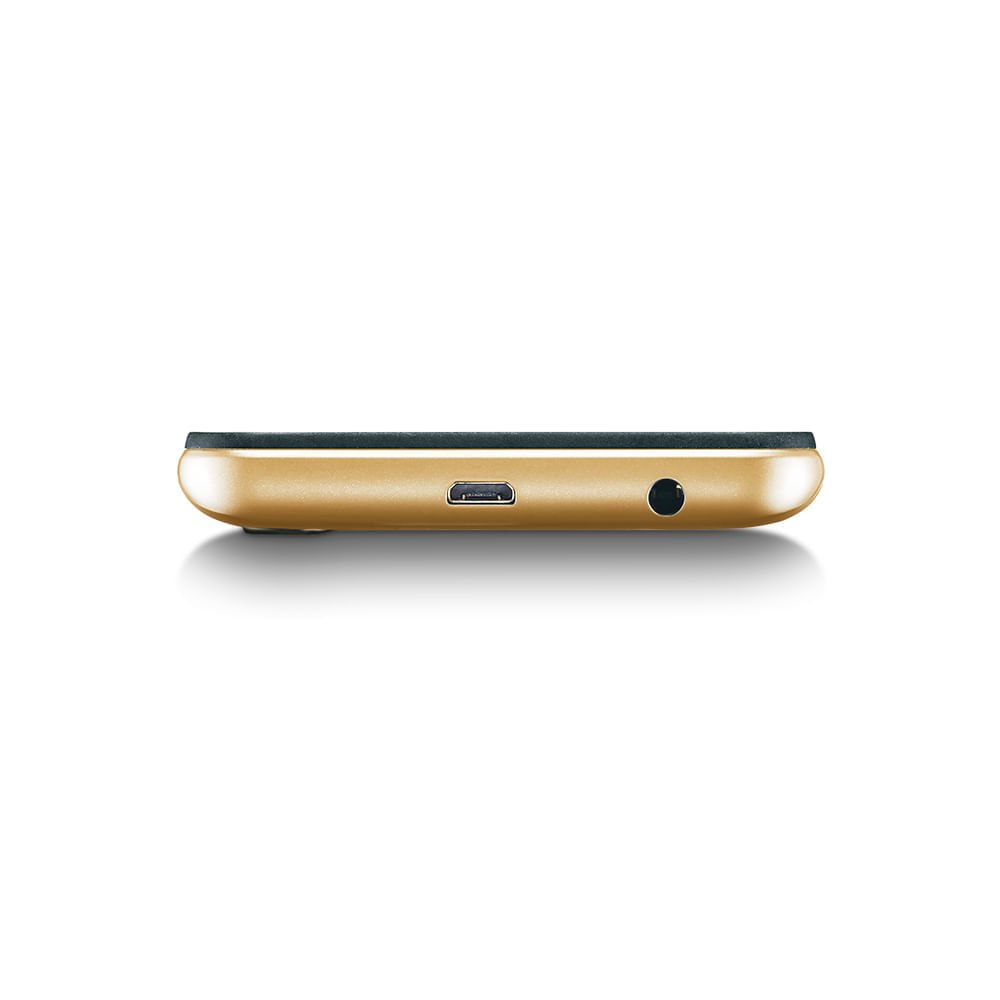 Encontraproduto.com.br - Smartphone F Pro 2 32 GB + 1GB RAM 4G Tela LDC 5.5 Câmera Traseira 8 MP + 5MP Câmera Frontal Processador Quad Core Dourado Multilaser - P9153