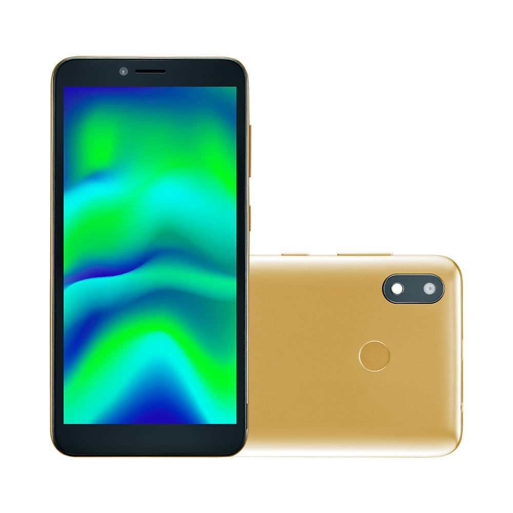 Encontraproduto.com.br - Smartphone F Pro 2 32 GB + 1GB RAM 4G Tela LDC 5.5 Câmera Traseira 8 MP + 5MP Câmera Frontal Processador Quad Core Dourado Multilaser - P9153