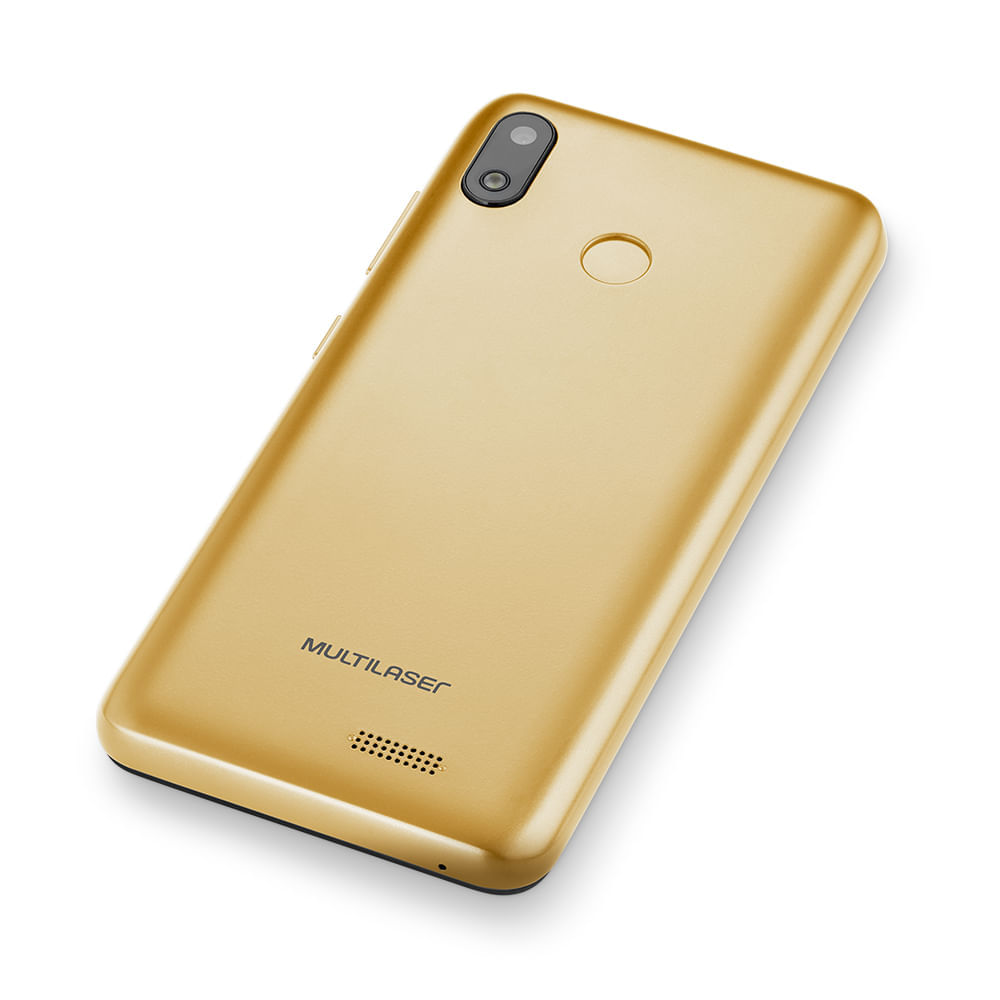 Encontraproduto.com.br - Smartphone F Pro 2 32 GB + 1GB RAM 4G Tela LDC 5.5 Câmera Traseira 8 MP + 5MP Câmera Frontal Processador Quad Core Dourado Multilaser - P9153