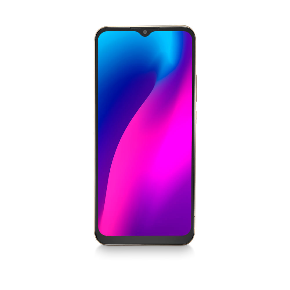 Encontraproduto.com.br - Smartphone Multilaser G Max 2 64 + 2 GB RAM 4G Tela 6,5 Câmera Tripla + 5 MP Para Selfies Processador Octa Core Dourado - P9157