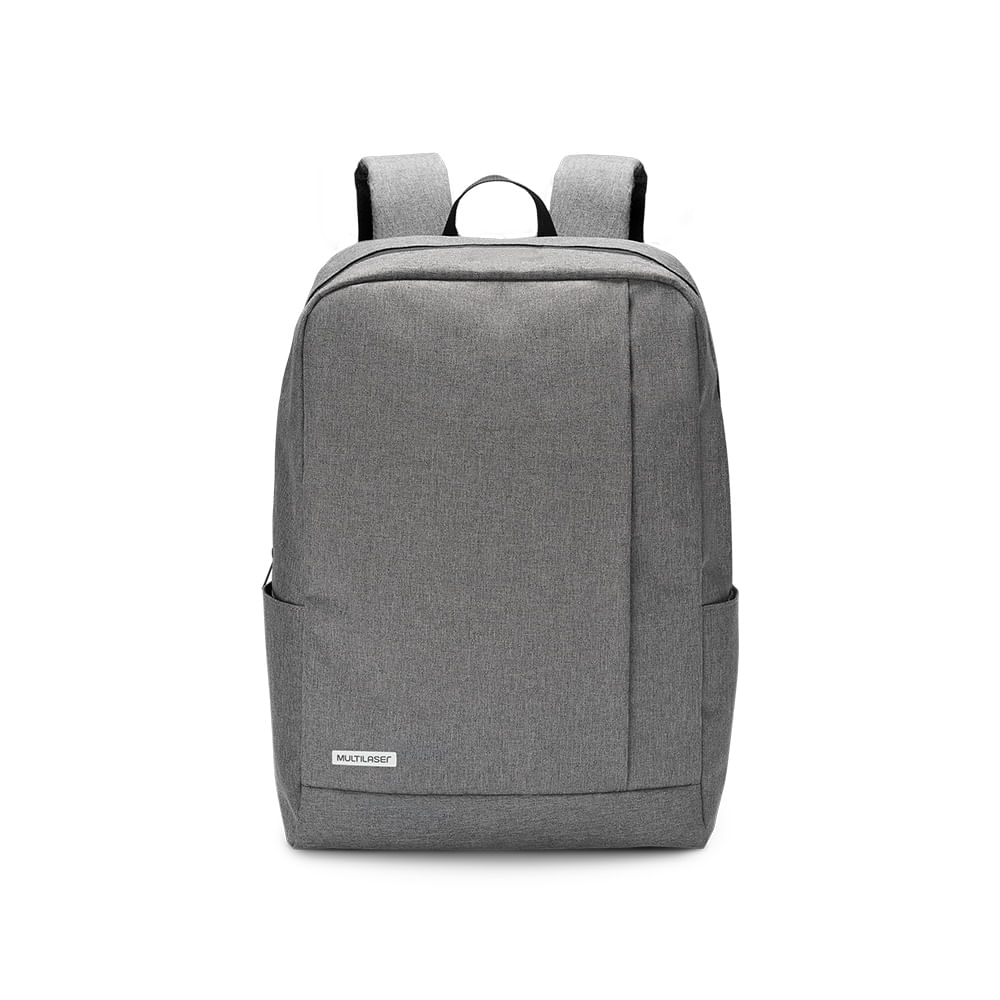 Encontraproduto.com.br - Mochila Classic Para Notebook até 15,6 Pol Cinza USB Multilaser - BO438
