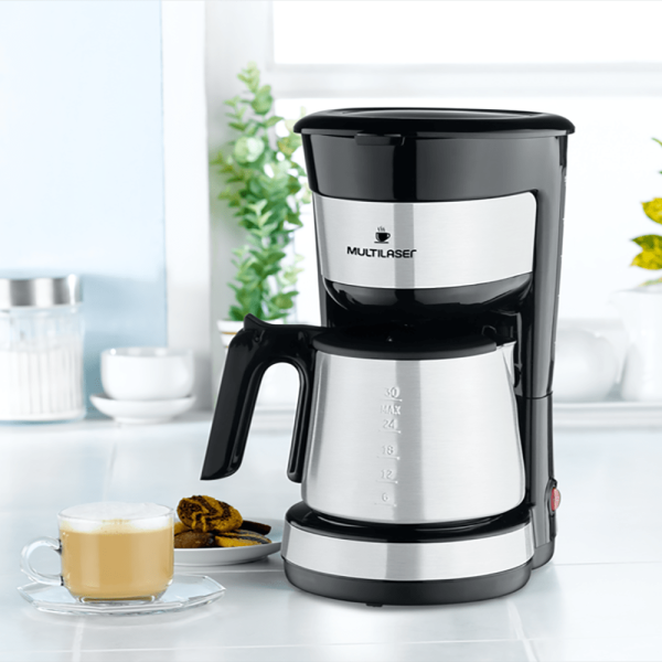 Encontraproduto.com.br - Cafeteira Elétrica, Jarra Inox Com Colher Dosadora 127V-900W Multi - BE035 BE035