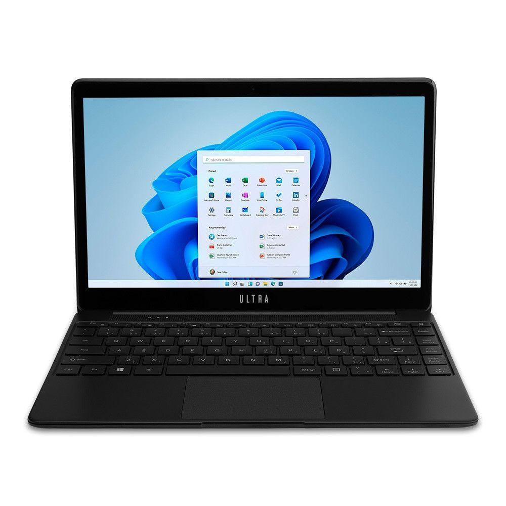Notebook Ultra Intel Core I5 8gb Ram 256gb Ssd Windows 10 Pro 14 Pol. Preto - Ul154 Preto