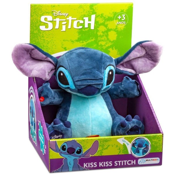 Encontraproduto.com.br - Pelúcia Disney Stitch Kiss Kiss com Mecanismo Multikids - BR1451