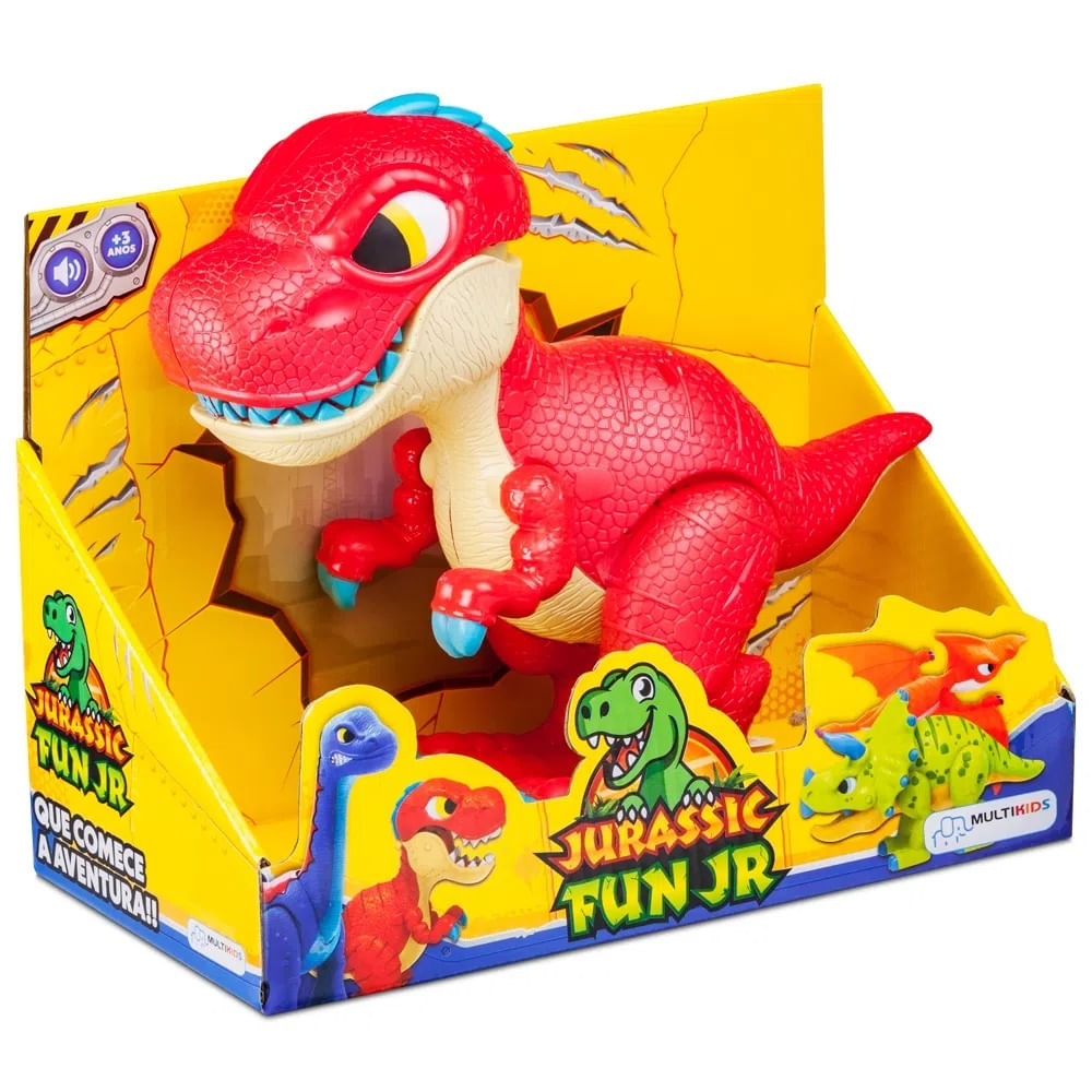 Encontraproduto.com.br - Jurassic Fun Junior T-Rex Com Som Multikids - BR1468