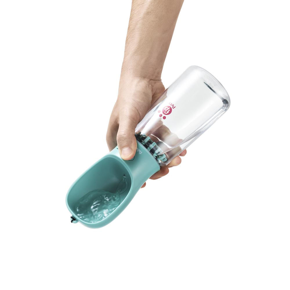 Encontraproduto.com.br - Garrafa Portátil 550ml Verde com Filtro de Carvão Ativado Fisher Price - Multilaser