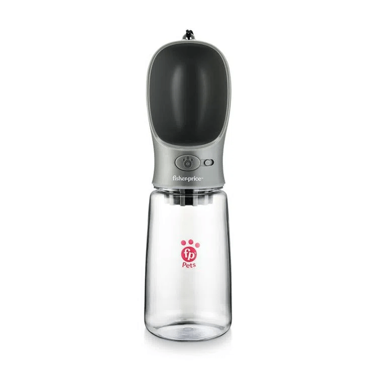 Encontraproduto.com.br - Garrafa Portátil 550ml Cinza Com Filtro De Carvão Ativado Fisher Price - Multilaser