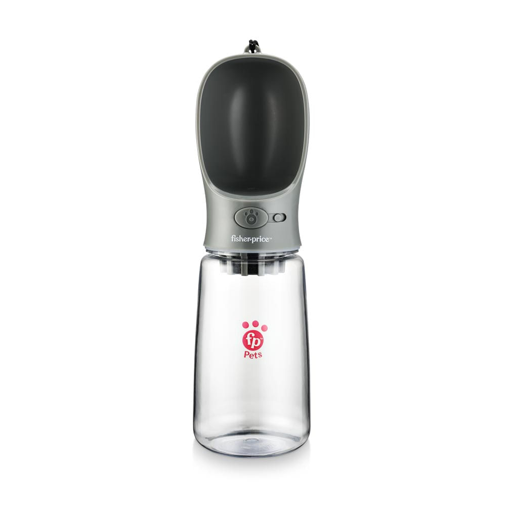 Encontraproduto.com.br - Garrafa Portátil 550ml Cinza Com Filtro De Carvão Ativado Fisher Price - Multilaser