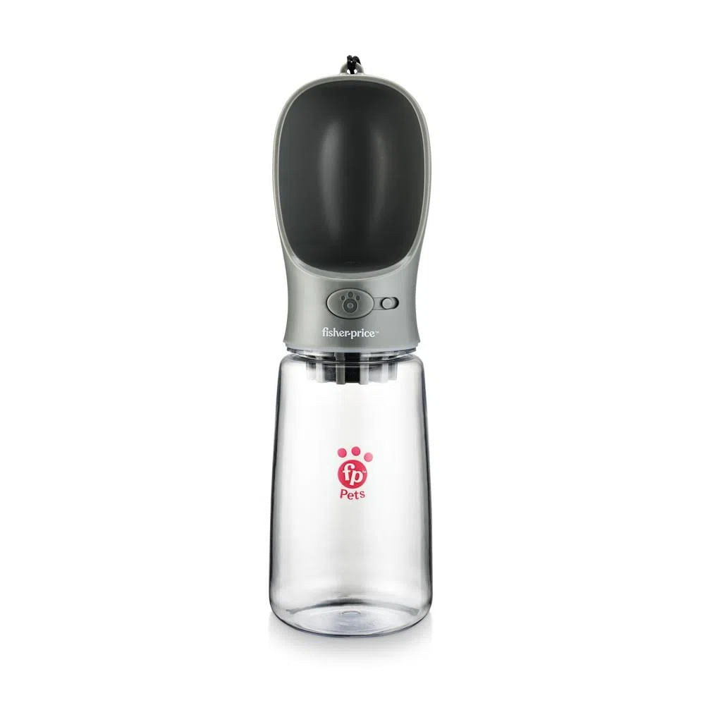 Encontraproduto.com.br - Garrafa Portátil 550ml Cinza Com Filtro De Carvão Ativado Fisher Price - Multilaser
