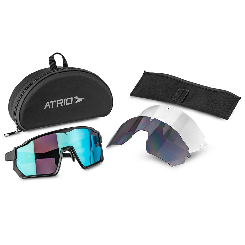 Encontraproduto.com.br - Óculos Atrio Sprinter Kit 3 Lentes Blue White - BI232