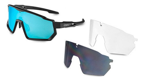 Encontraproduto.com.br - Óculos Atrio Sprinter Kit 3 Lentes Blue White - BI232
