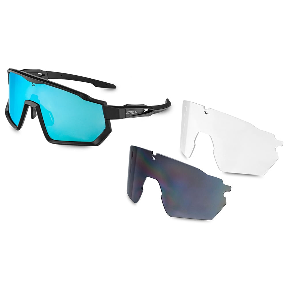 Encontraproduto.com.br - Óculos Atrio Sprinter Kit 3 Lentes Blue White - BI232